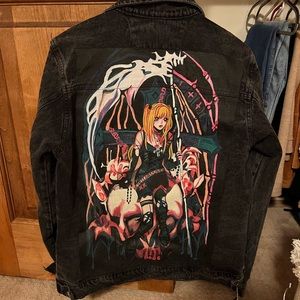 Hand Painted Jean Jacket - Death Note Misa